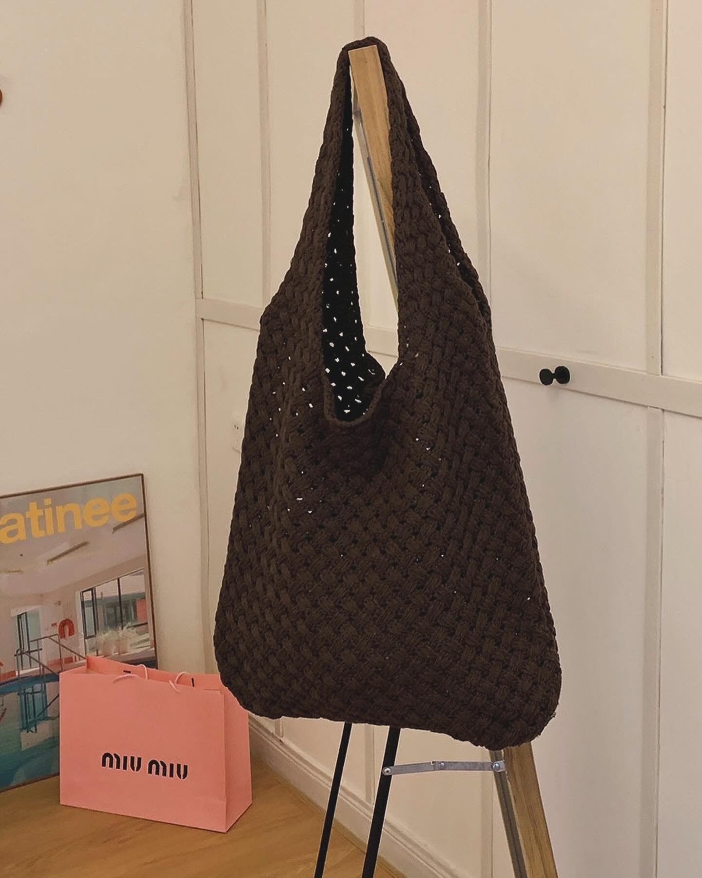 Hollow Haven Knit Tote