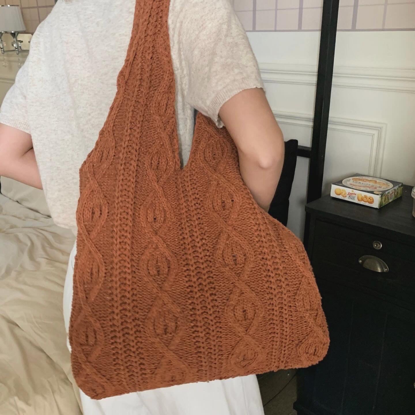 Retro Knitwork Tote