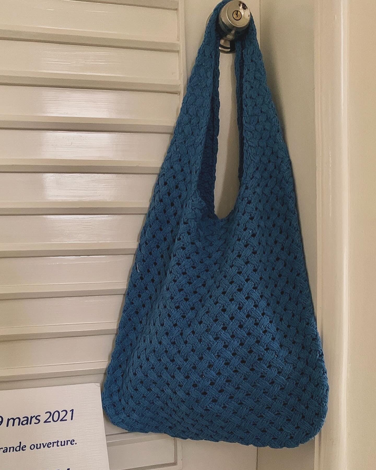 Hollow Haven Knit Tote