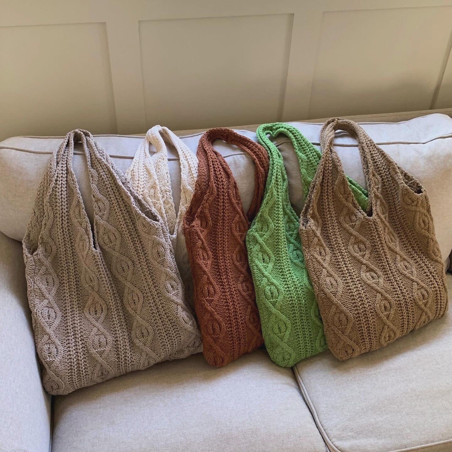 Retro Knitwork Tote