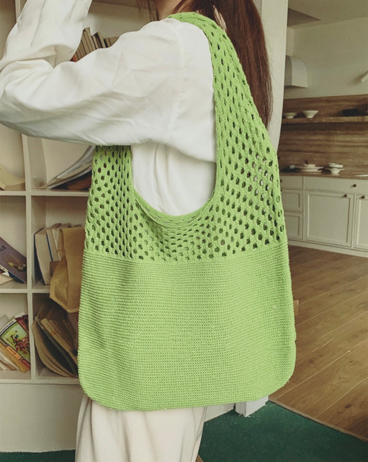 Mesh Knit Tote Bag