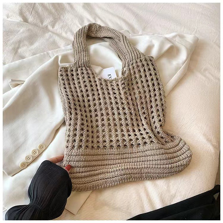 Elegant New Mesh Knit Tote Bag