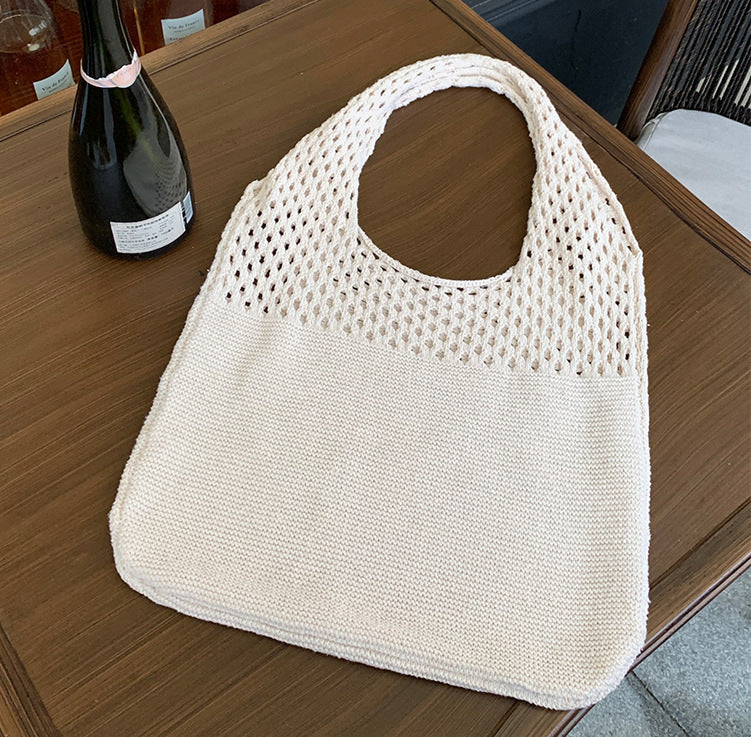 Mesh Knit Tote Bag