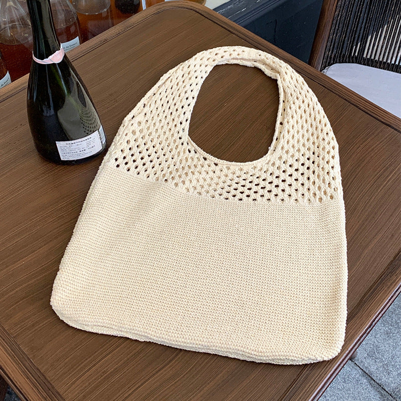 Mesh Knit Tote Bag