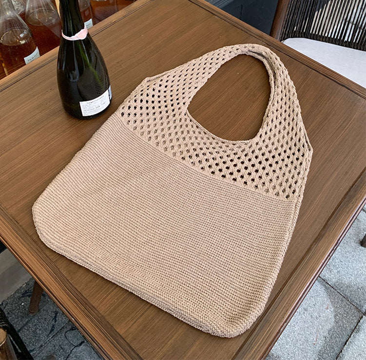 Mesh Knit Tote Bag