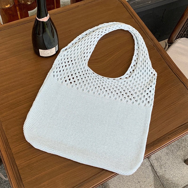 Mesh Knit Tote Bag