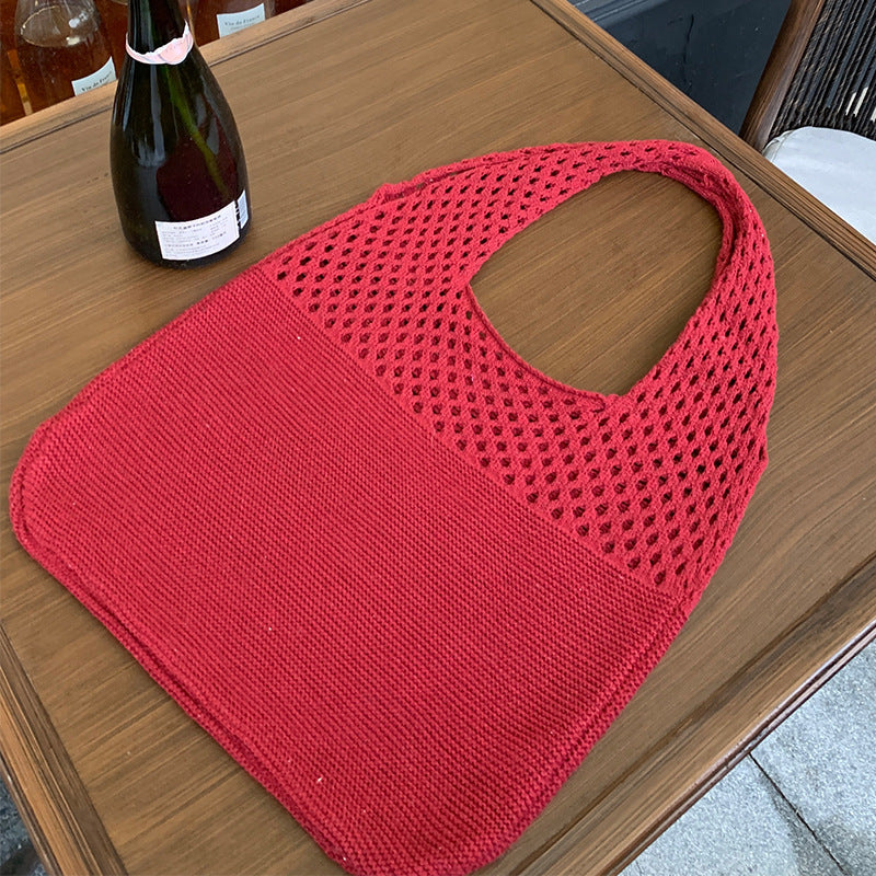 Mesh Knit Tote Bag