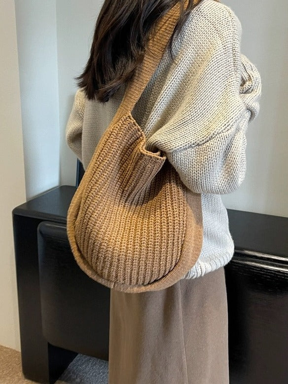 Classic Knit Shoulder Tote