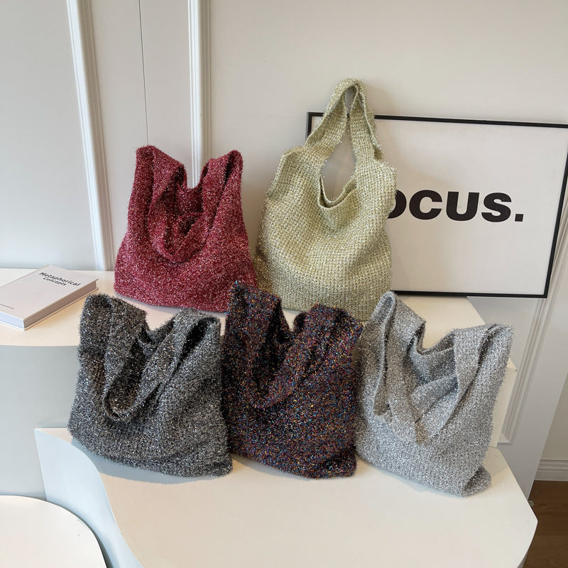 New Casual Chic Knit Tote Bag