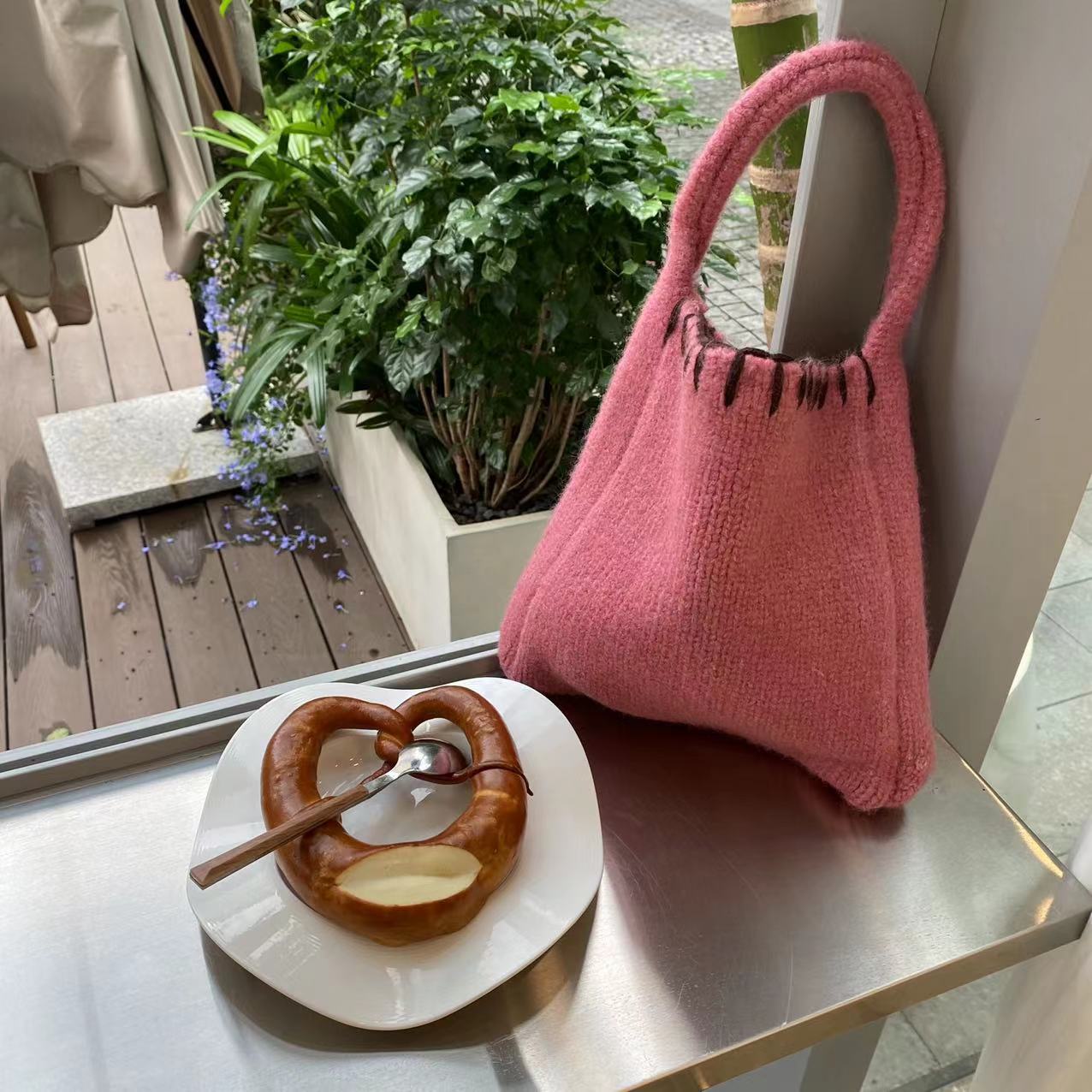 Knit Wool Tote Bag - New Autumn/Winter Collection